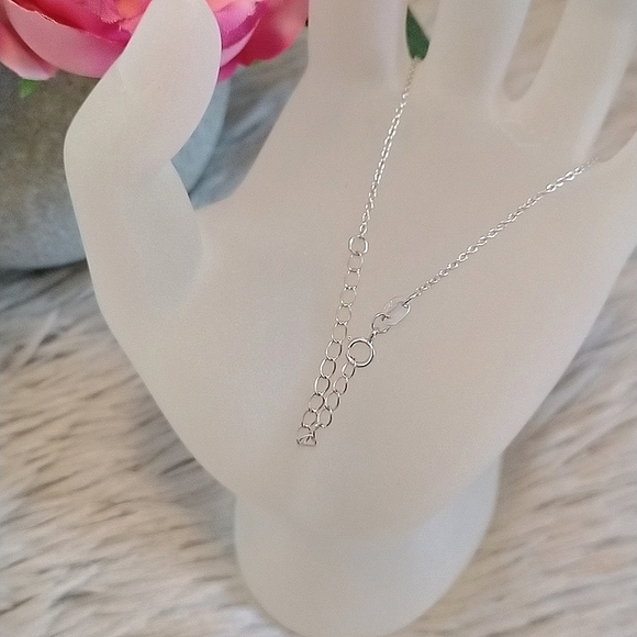 2/$30💕 BNWT Charmed Aroma Adjustable Sterling Silver Necklace - Picture 4 of 5